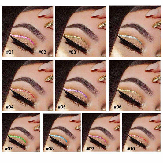 BEAUTIFUL BOSS 10 Color Glitter Eyeliner