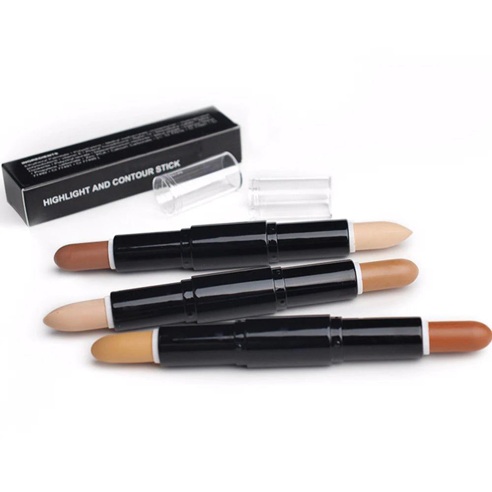 BEAUTIFUL BOSS 3 Kinds of Double-headed Highlight Concealer Contouring Stick.