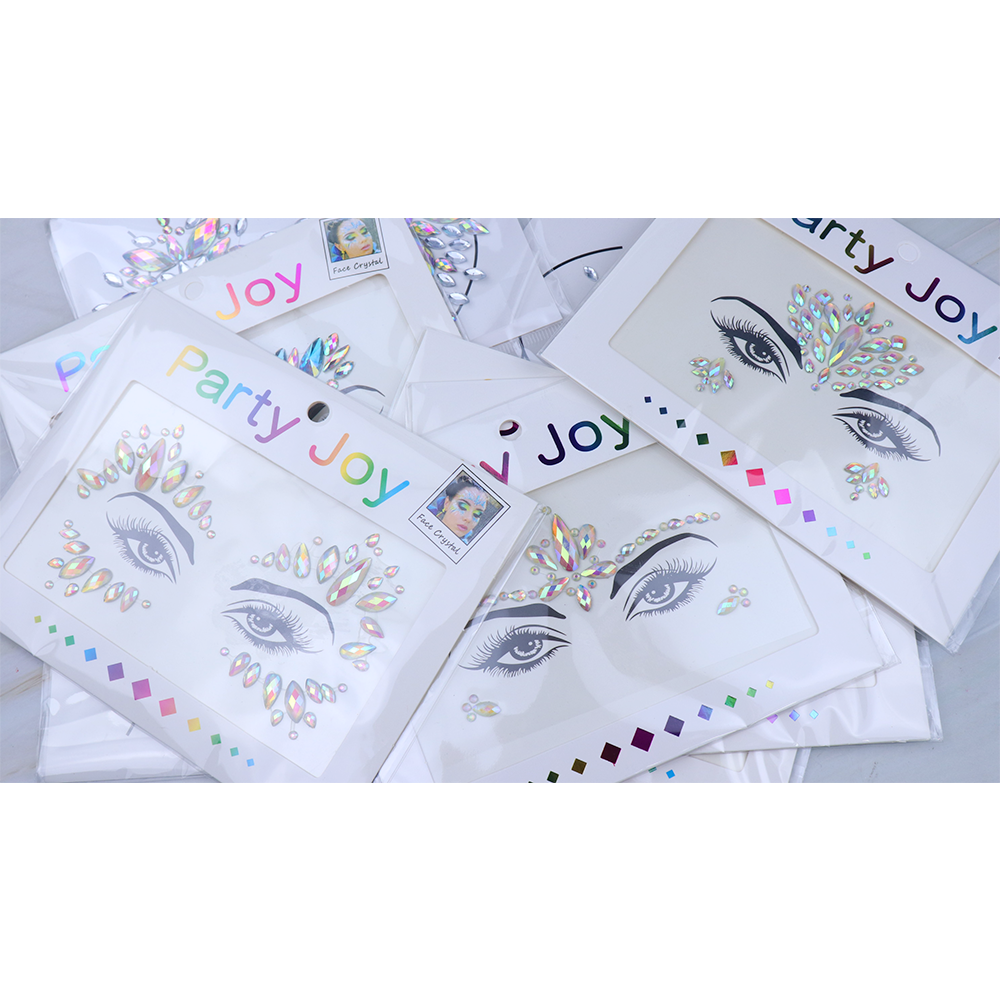 17 Kinds of Luminous Rhinestone Face Sticker.