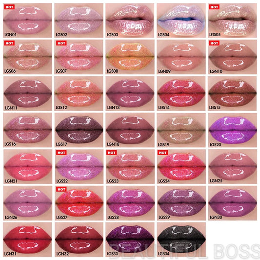 BEAUTIFUL BOSS Diamond Lid Lip Gloss.