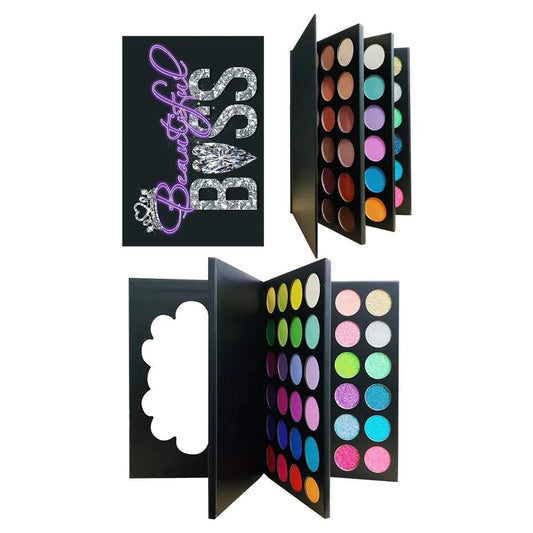 BEAUTIFUL BOSS 72 Color Three pages Eyeshadow Book.