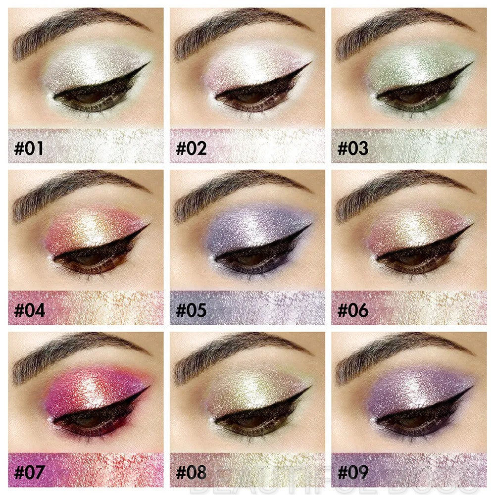 9 Colors Chrome Loose Eyeshadow Powder