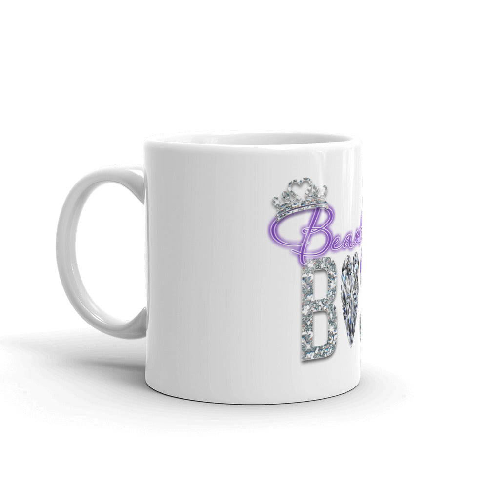 BEAUTIFUL BOSS White glossy mug