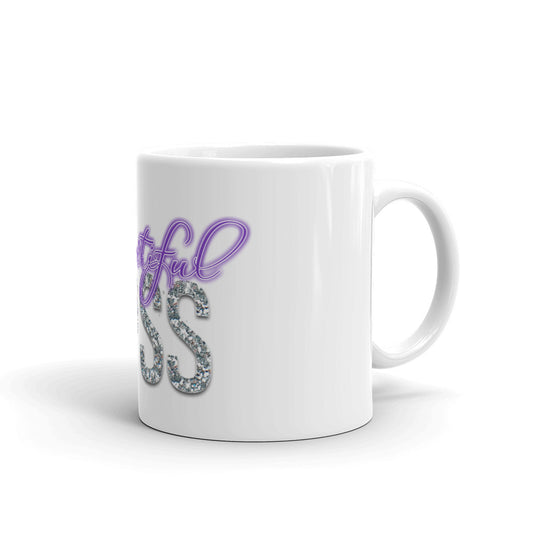 BEAUTIFUL BOSS White glossy mug