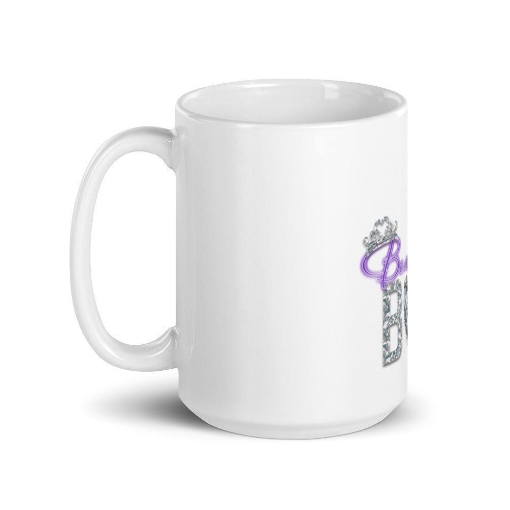BEAUTIFUL BOSS White glossy mug